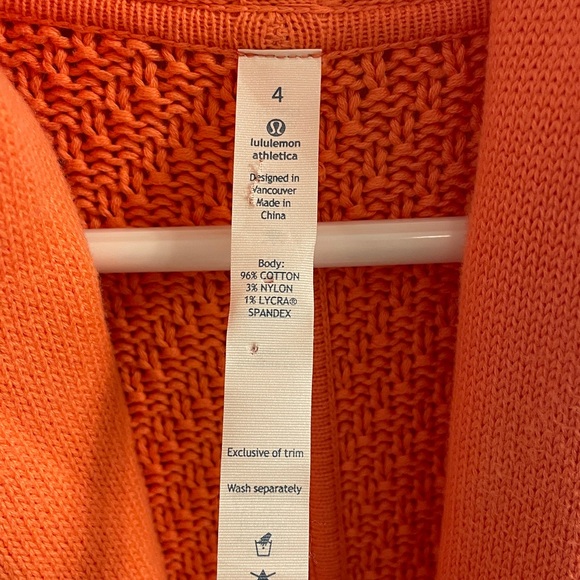 lululemon athletica post practice Orange Women's Cardigan - Picture 2 of 16